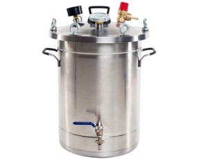 21 банка консервов за один раз! С Булат Богатырь это возможно. Автоклав Булат Богатырь вид спереди